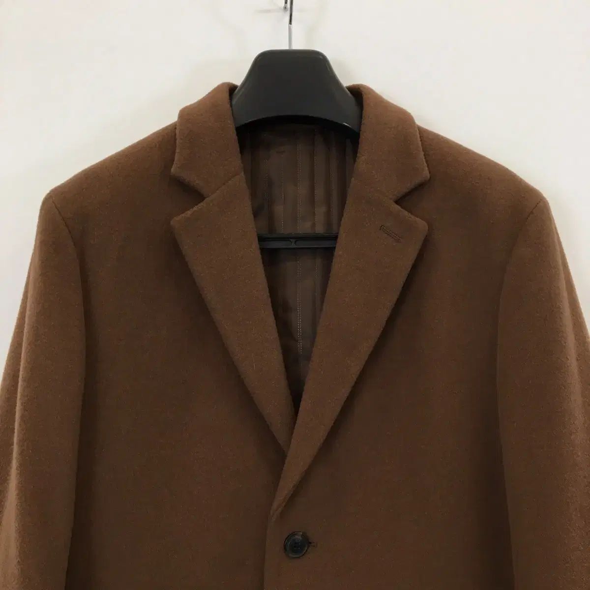 WACKOMARIA ウール チェスターコート バーガンディ サイズXL