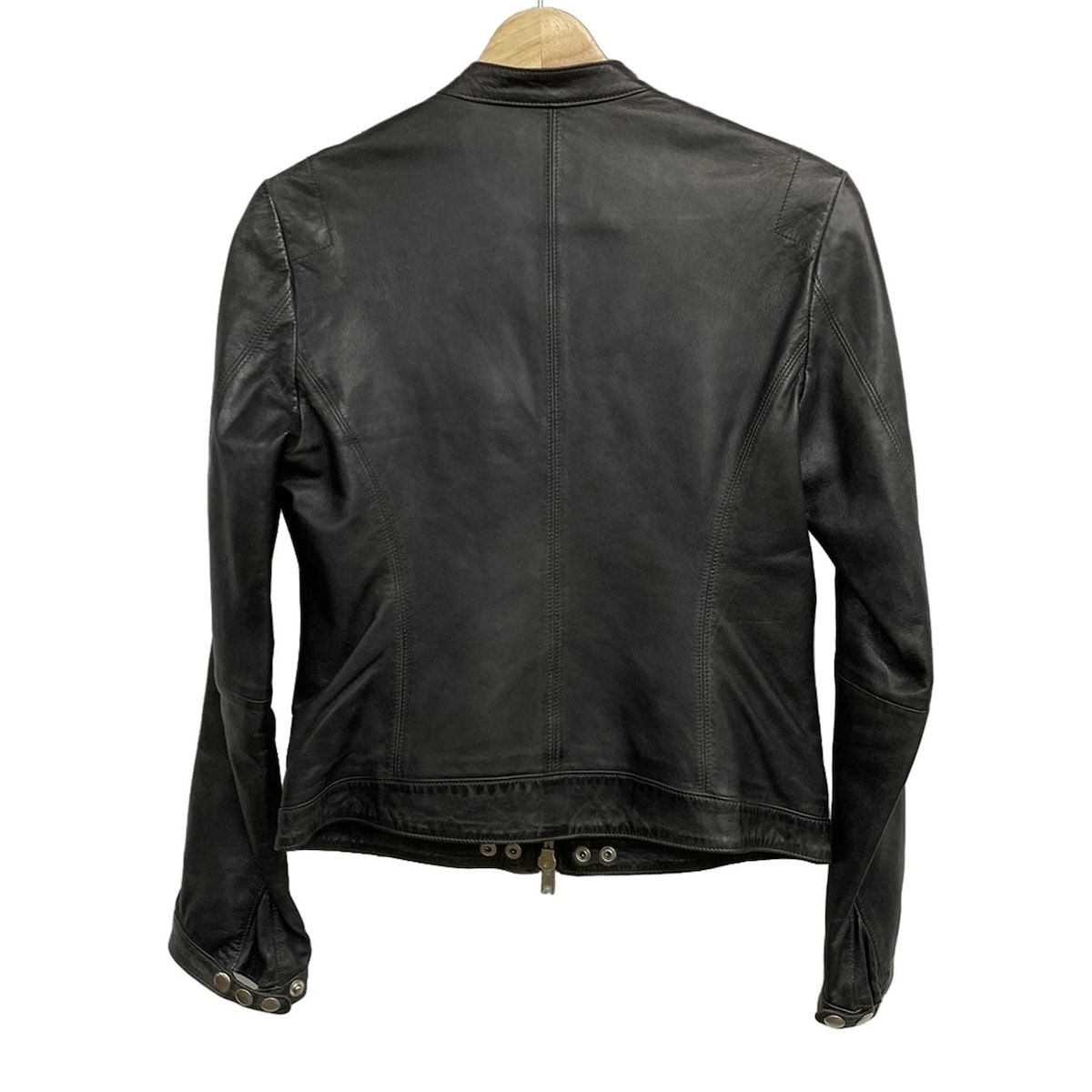 s.w.o.r.d スウォード ライダースジャケット サイズ42 L レディース - ダークグレー 長袖 レザー ジップアップ 秋 冬