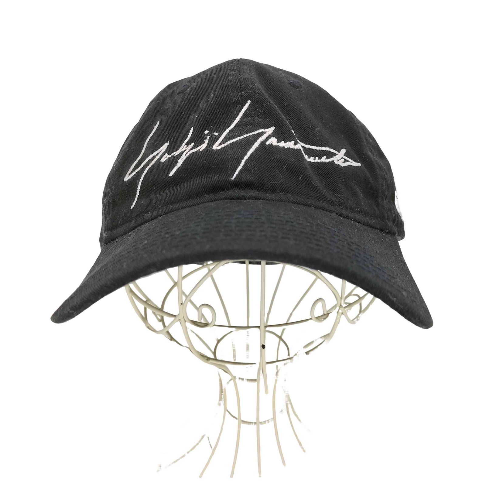 ヨウジヤマモトプールオム Yohji Yamamoto POUR HOMME ロゴ刺繍 ベースボールキャップ ブラック メンズ 表記無