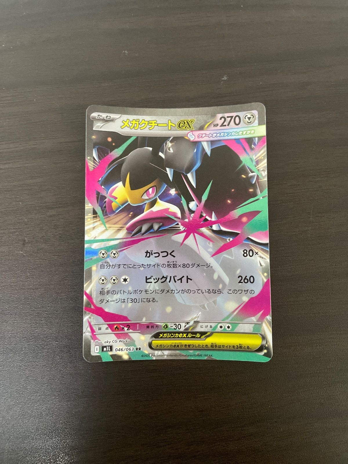 ☆メガクチートex☆ ポケモンカード RR メガクチートex （メガクチートイーエックス） ＝No