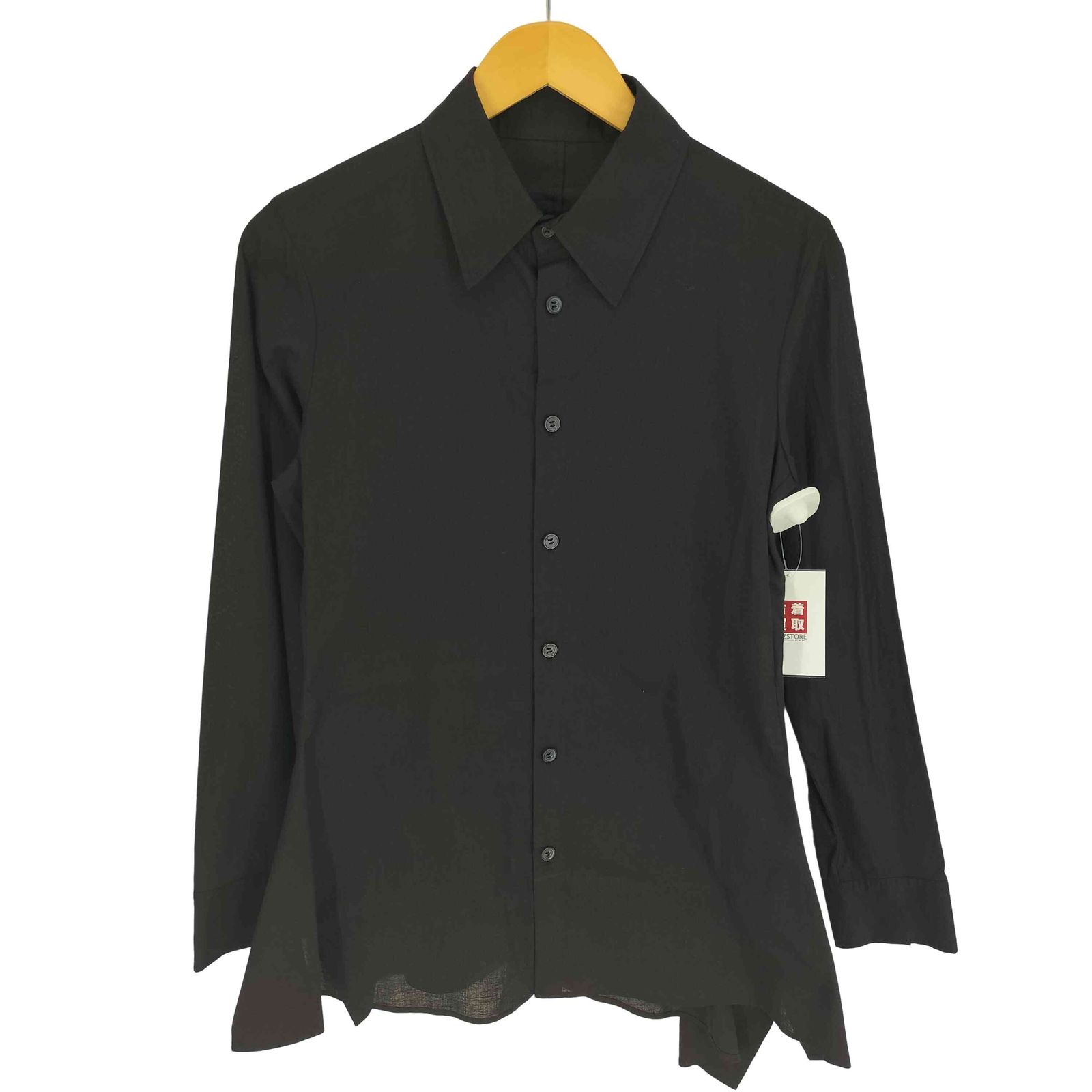 ヨウジヤマモト Yohji Yamamoto collections 25SS 100 -KHADI BACKSIDE FLARED SLIM B 100 -カディ バックサイドフ スリム B シャツ ユニセックス レディース JPN 1