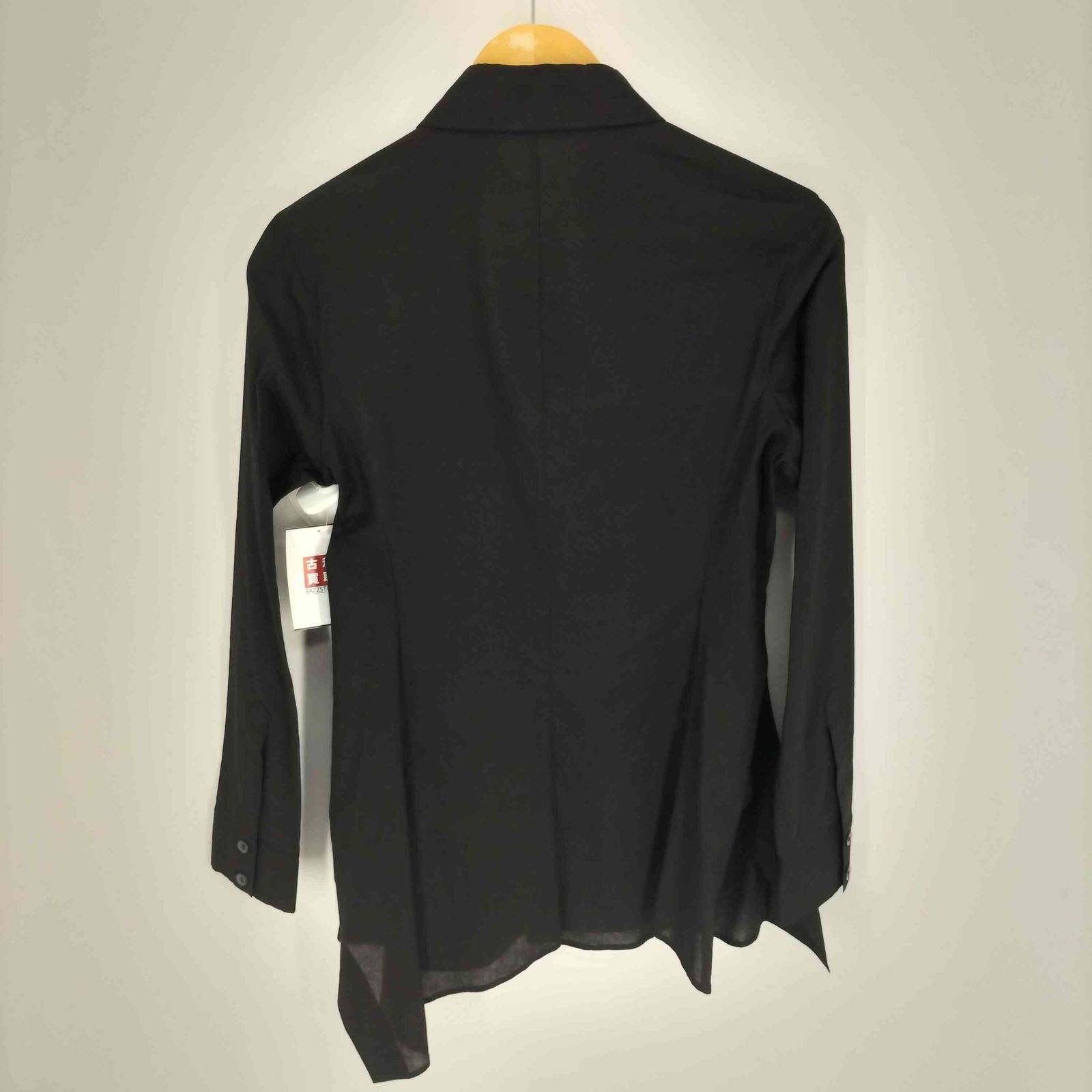 ヨウジヤマモト Yohji Yamamoto collections 25 SS 100 -KHADI FLARED SLIM B -カディ バックサイドフ スリム シャツ ユニセックス レディース JPN 1