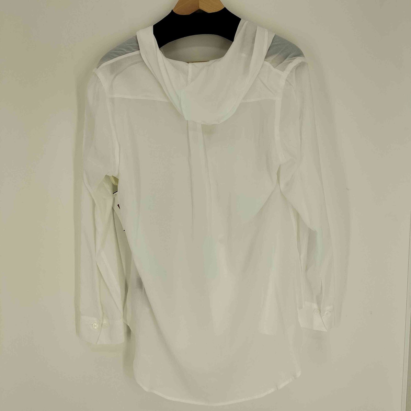 ヨウジヤマモト Yohji Yamamoto collections 25 SS Ten LAWN DRAPED DETAIL HOOD DRESS テン ローン ドレープ ディテール フード ドレス レディース JPN 2