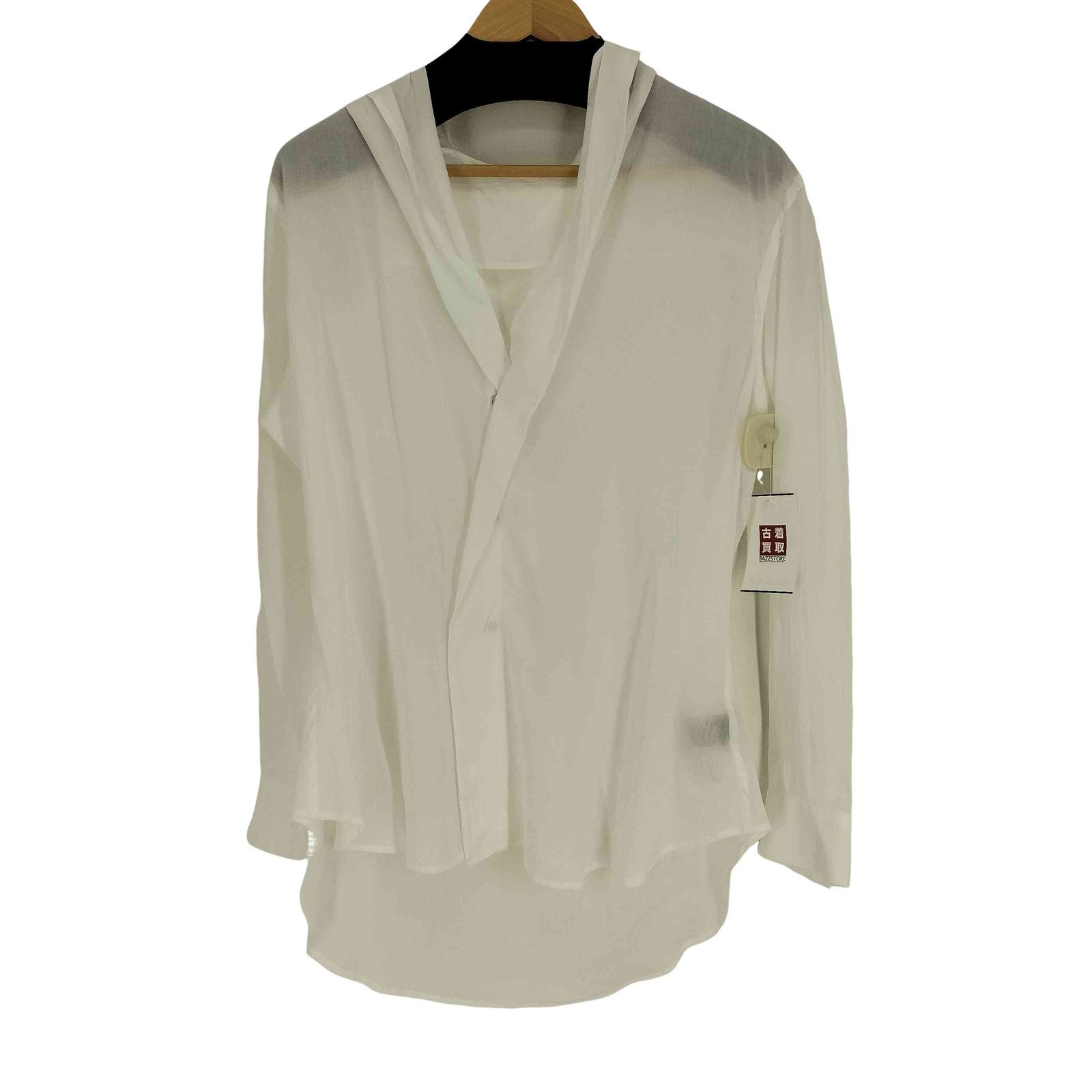 ヨウジヤマモト Yohji Yamamoto collections 25SS Ten LAWN DRAPED DETAIL HOOD DRESS テン ローン ドレープ ディテール フード ドレス レディース JPN 2