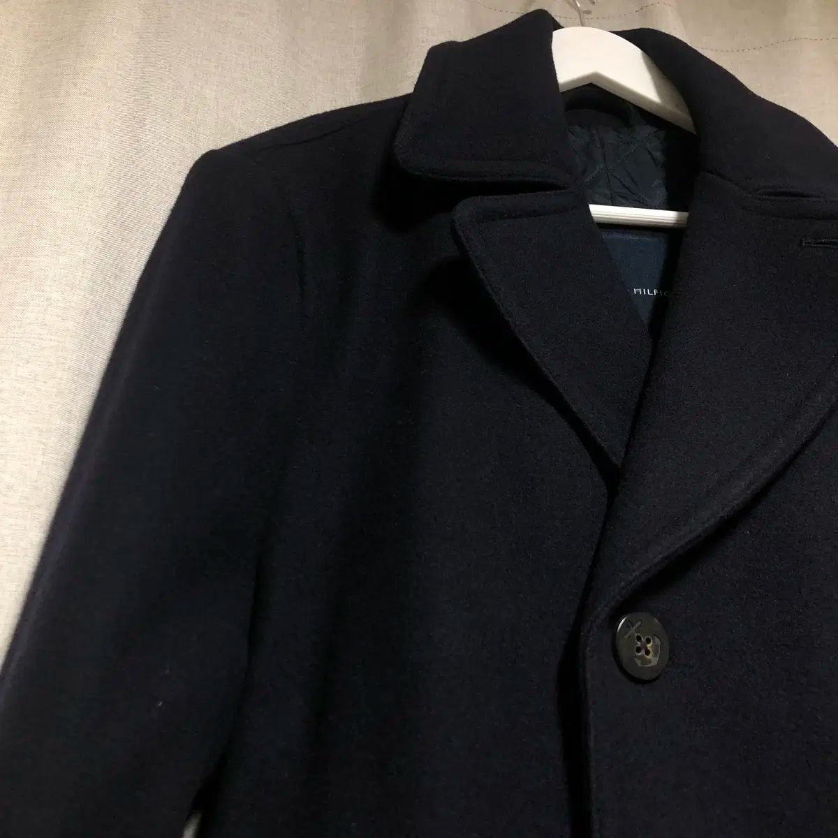 トミーヒルフィガー ウール ピーコート ネイビー M 95 100 KANDAIZUMI_COM