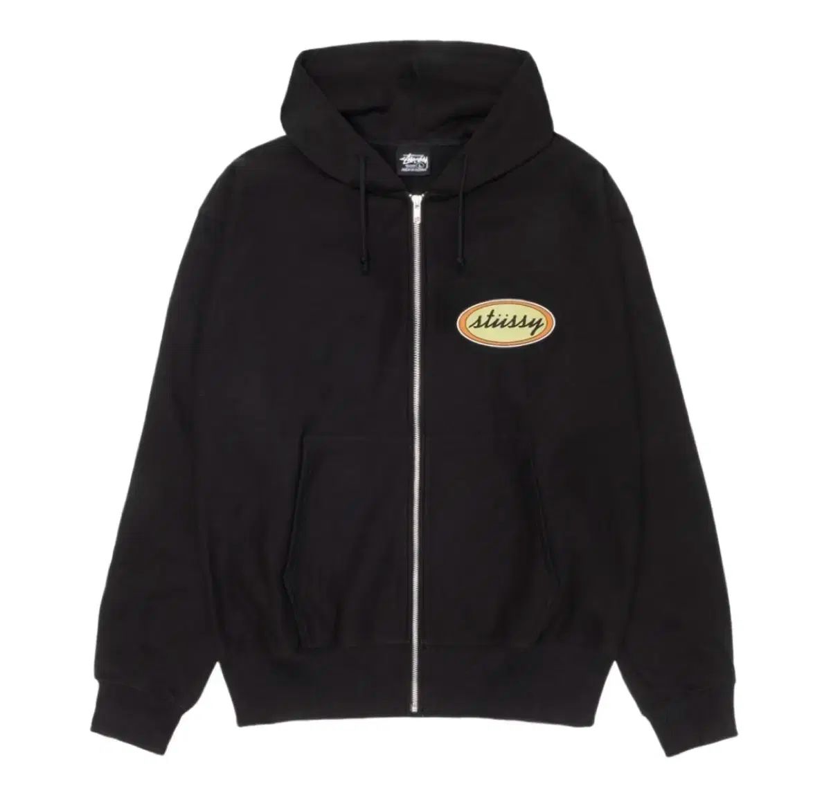 STUSSY x OUR LEGACY ワークショップ オーバル ジップ フーディー ブラック M