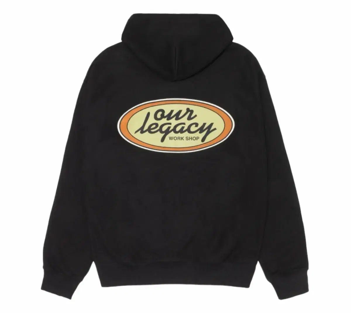 STUSSY x OUR LEGACY ワークショップ オーバル ジップ フーディー ブラック M