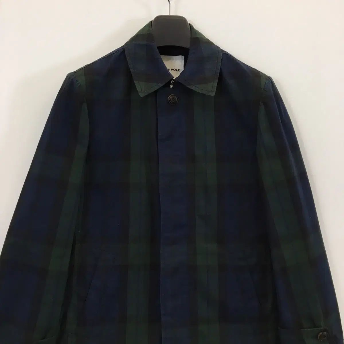 BEAN POLE ビーンポール ブラックウォッチ タータンチェック トレンチコート 95 KANDAIZUMI_COM