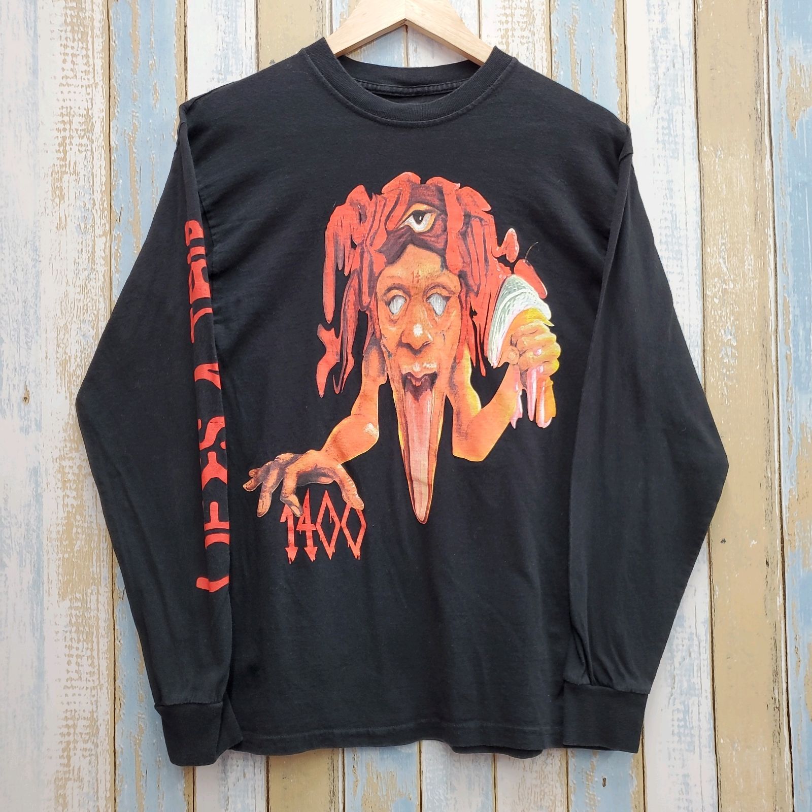BoysNtheHood BoysNtheHood logo big ラップT 黒 ロンT 2XL logo big 
