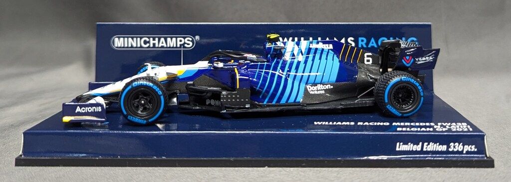 PMA 1 43 MINICHAMPS ウィリアムズ レーシング メルセデス FW43B ニコラス ラティフィ ベルギーGP 2021