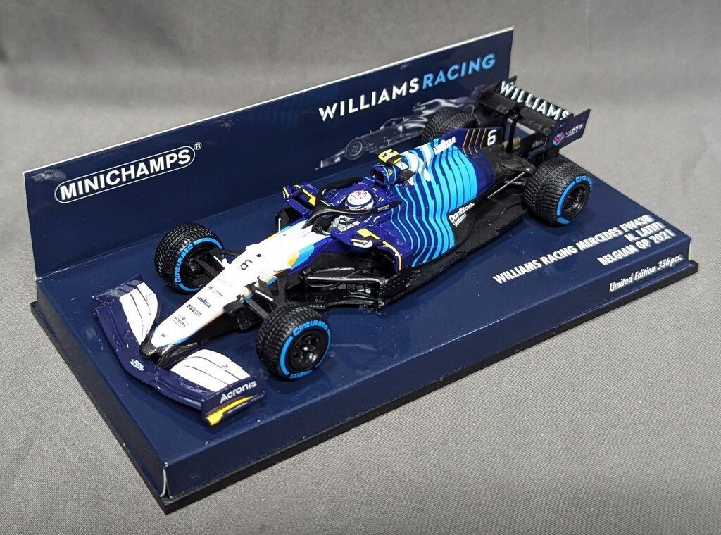 PMA 1 43 MINICHAMPS ウィリアムズ レーシング メルセデス FW43B ニコラス ラティフィ ベルギーGP 2021
