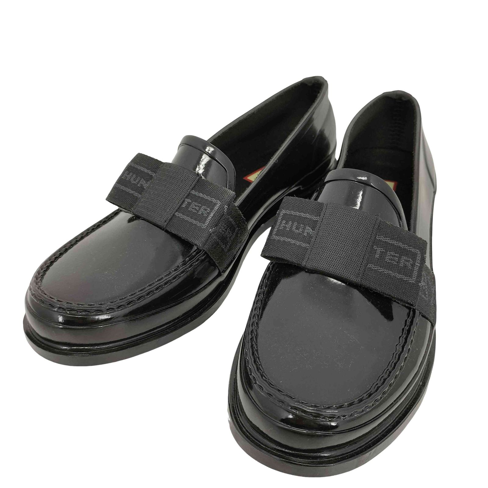 ハンター HUNTER リファインド ボウ グロス ペニー ローファー レディース UK6