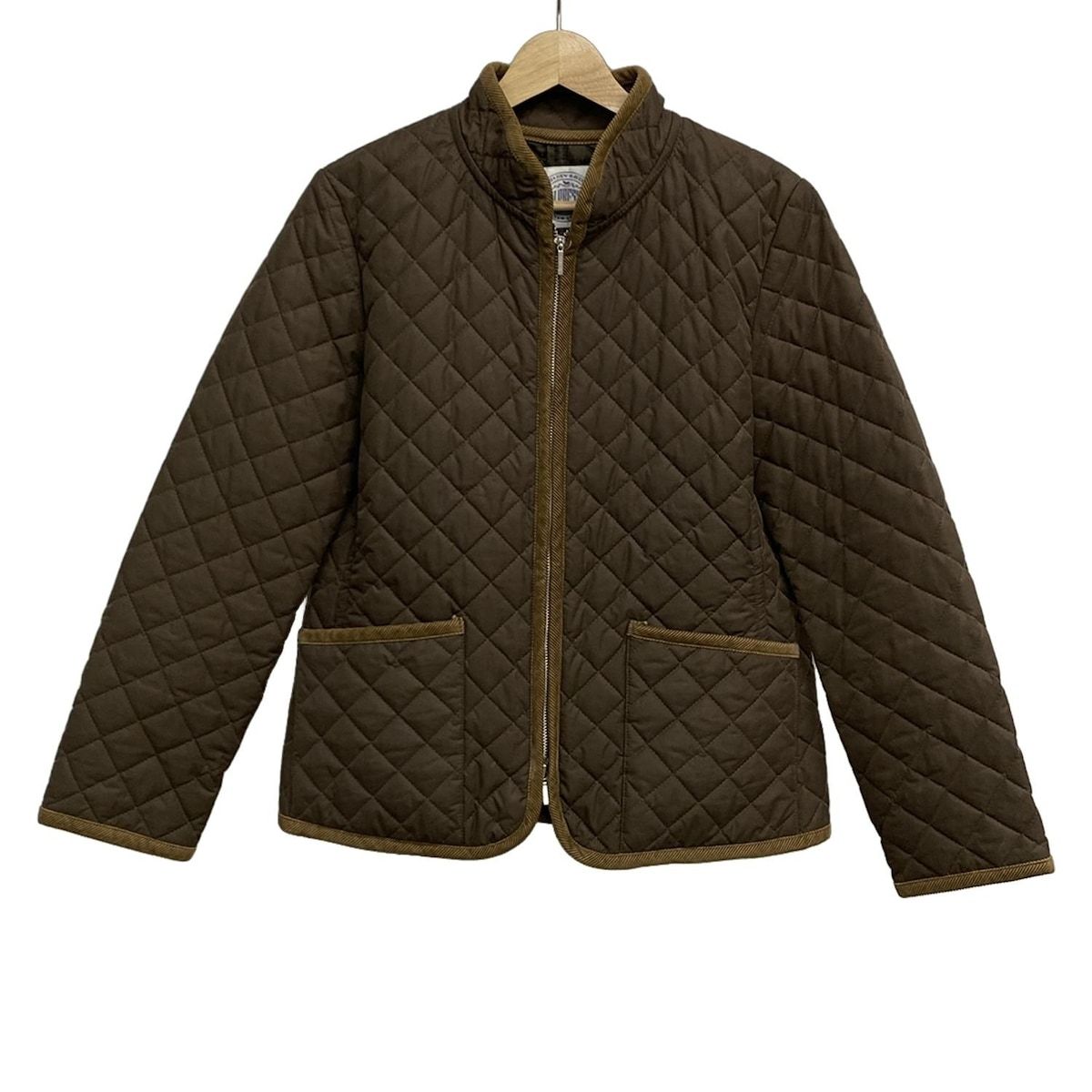 J.PRESS ジェイプレス ブルゾン サイズ11 M レディース - ダークブラウン 長袖 キルティング 中綿 秋 冬