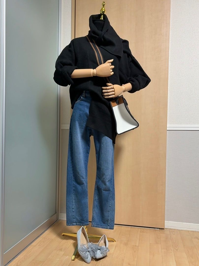 SLOBE IENA スリムストレートデニムパンツ ブルー 3331