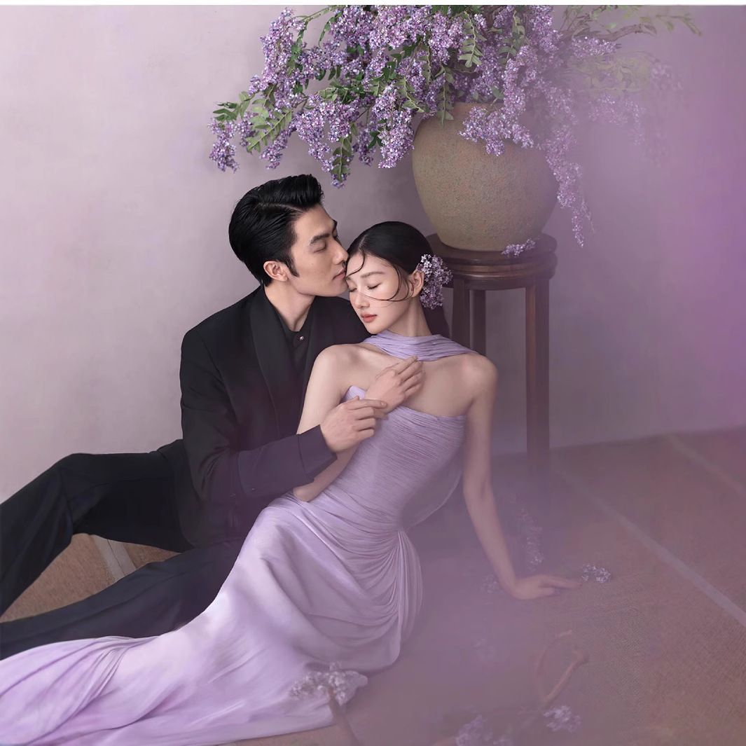 カップルテーマ前撮り紫園林風小衆 感ドレスモーニング
