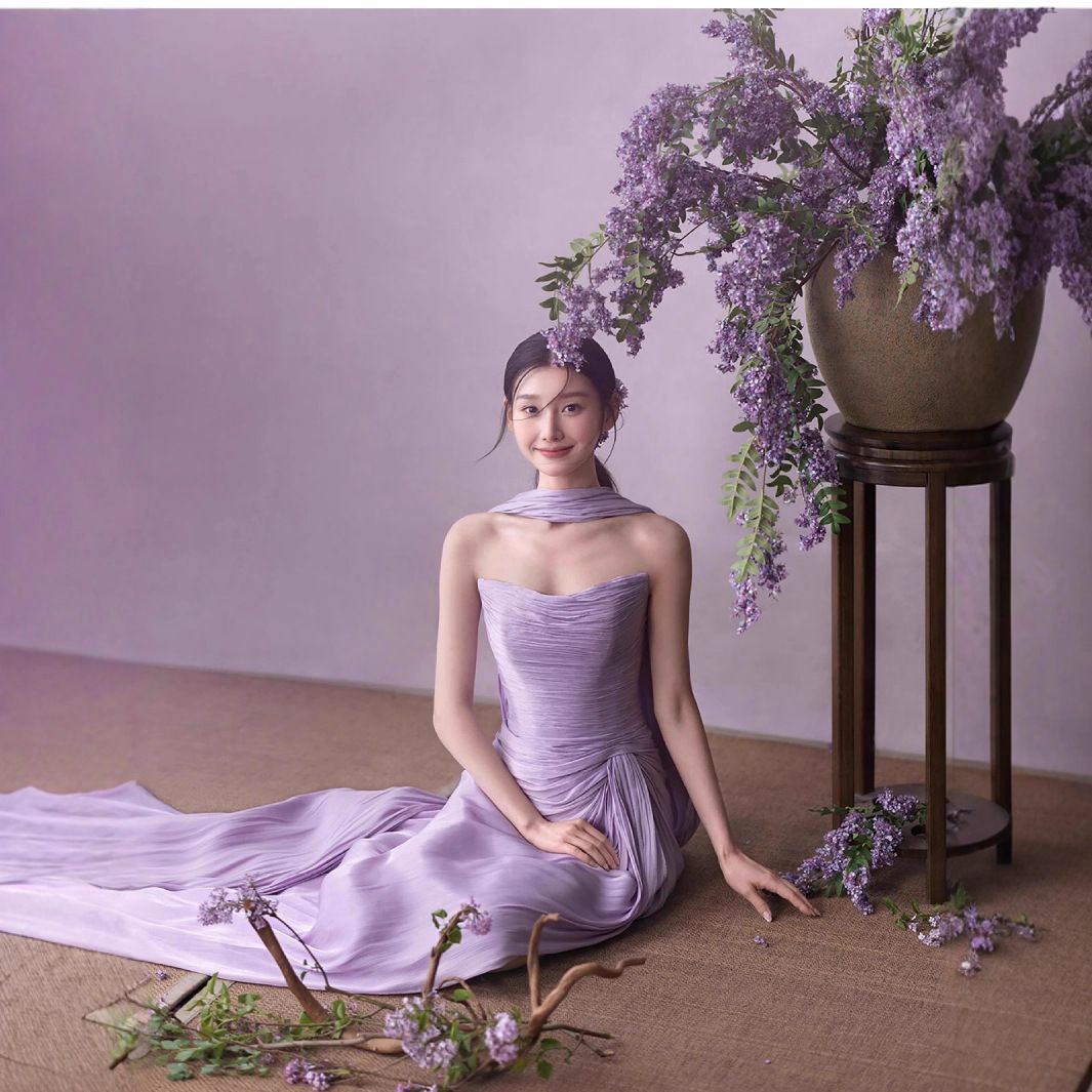 カップルテーマ前撮り紫園林風小衆 感ドレスモーニング