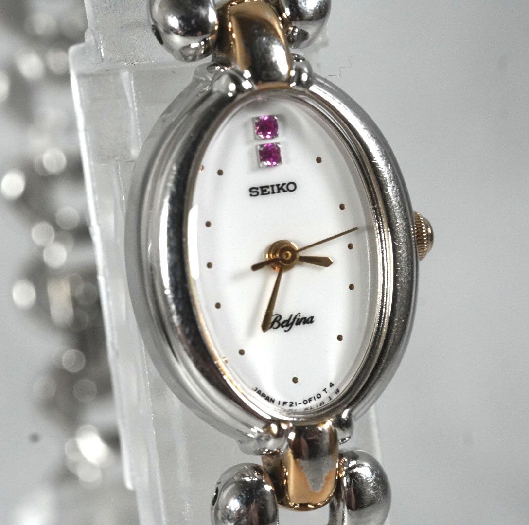 新品電池】SEIKO セイコー 腕時計 レディース quartz クォーツ ピンク