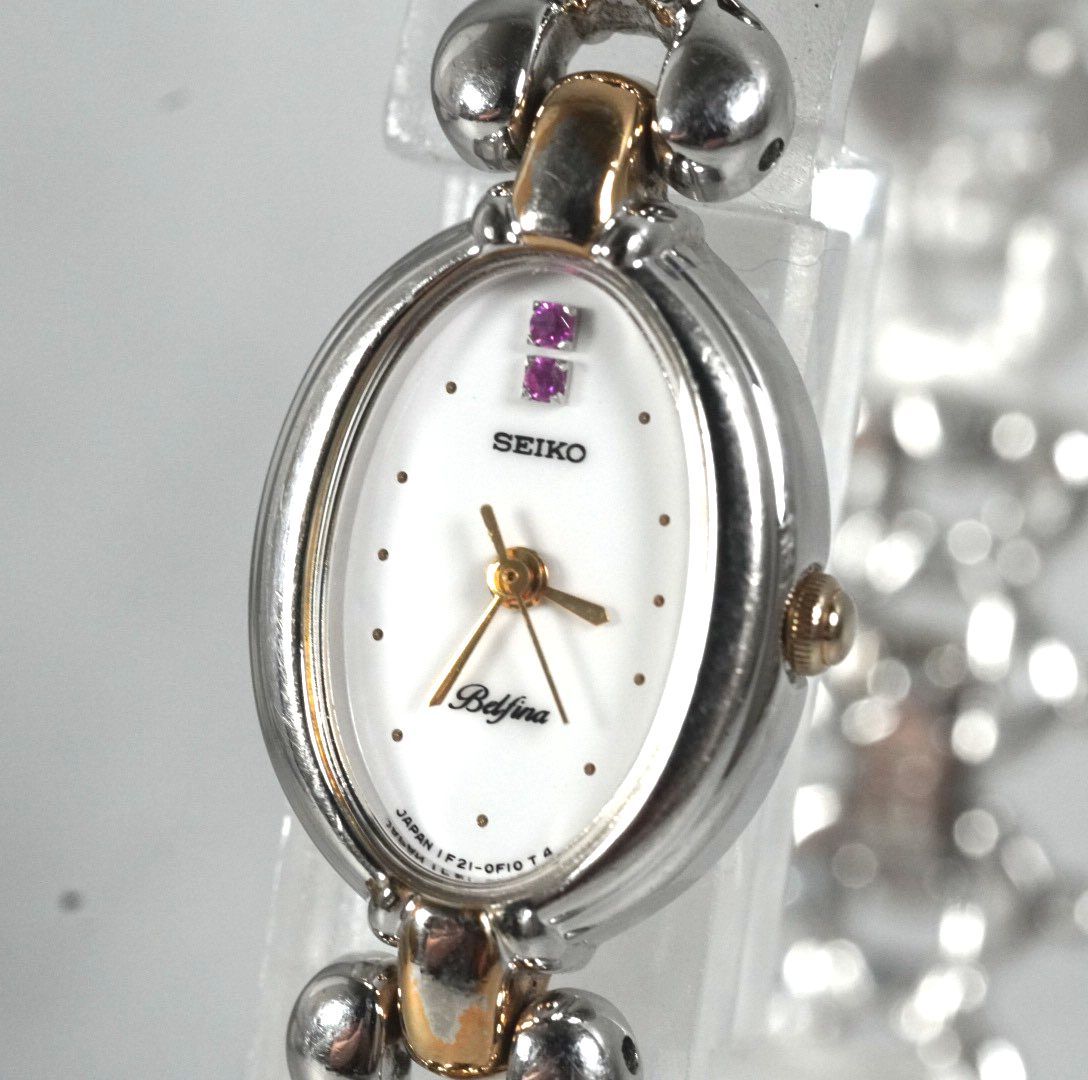 新品電池】SEIKO セイコー 腕時計 レディース quartz クォーツ ピンク