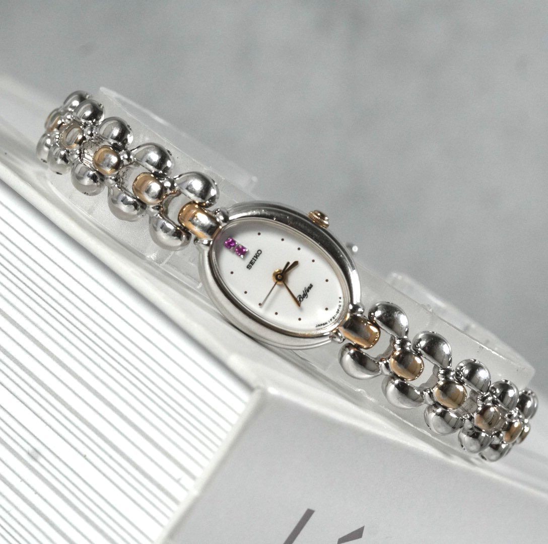 新品電池】SEIKO セイコー 腕時計 レディース quartz クォーツ ピンク