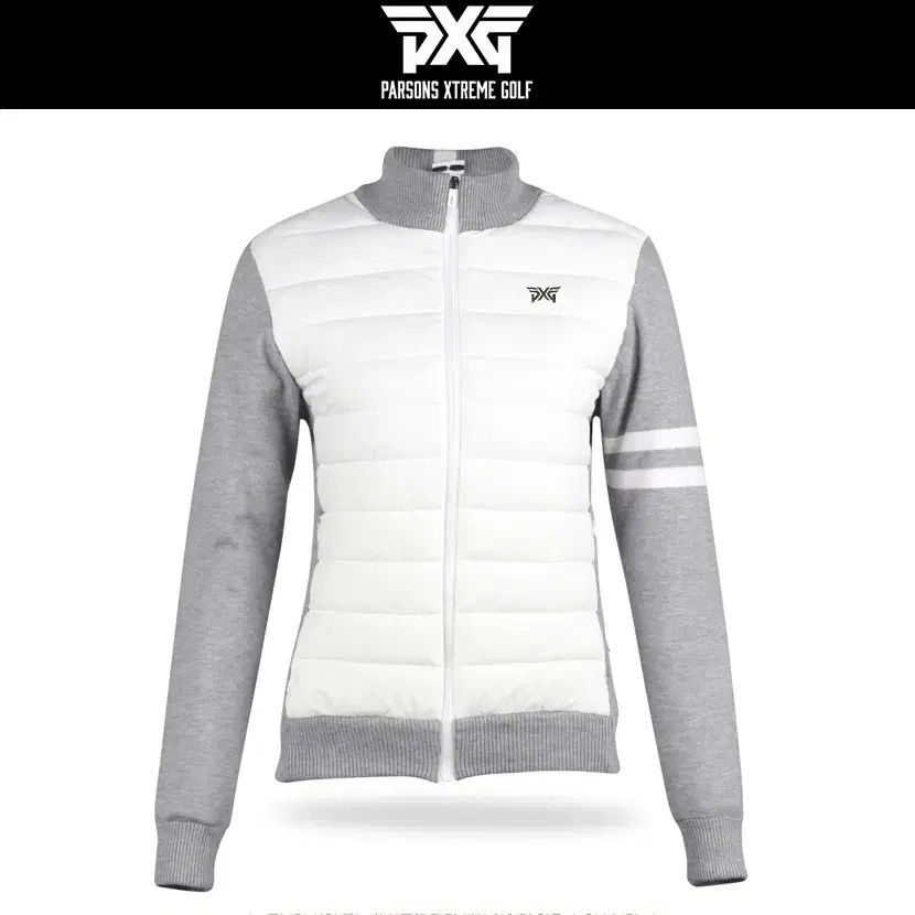 pxg レディース 防風 ダウン 袖ストライプ ジップアップ LLC-HASEGAWATOSO_COM