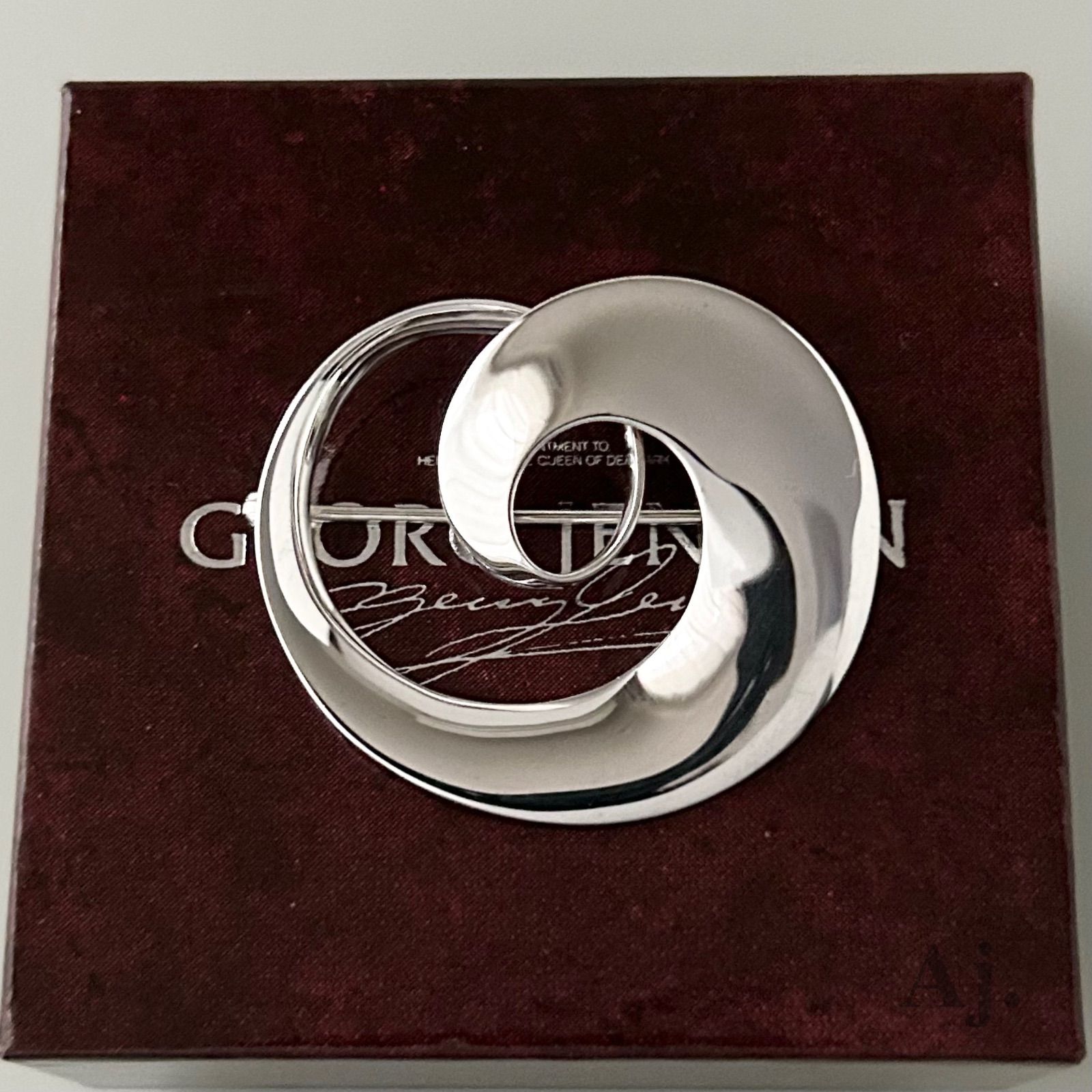 使用感有 ジョージジェンセン ブローチ 443 メビウス TORUN AG925 Georg Jensen