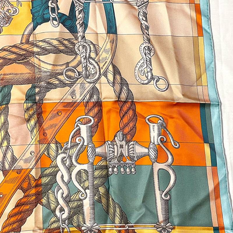 美品 HERMES エルメス カレ90 ダブルフェイス デッラ カヴァッレリア