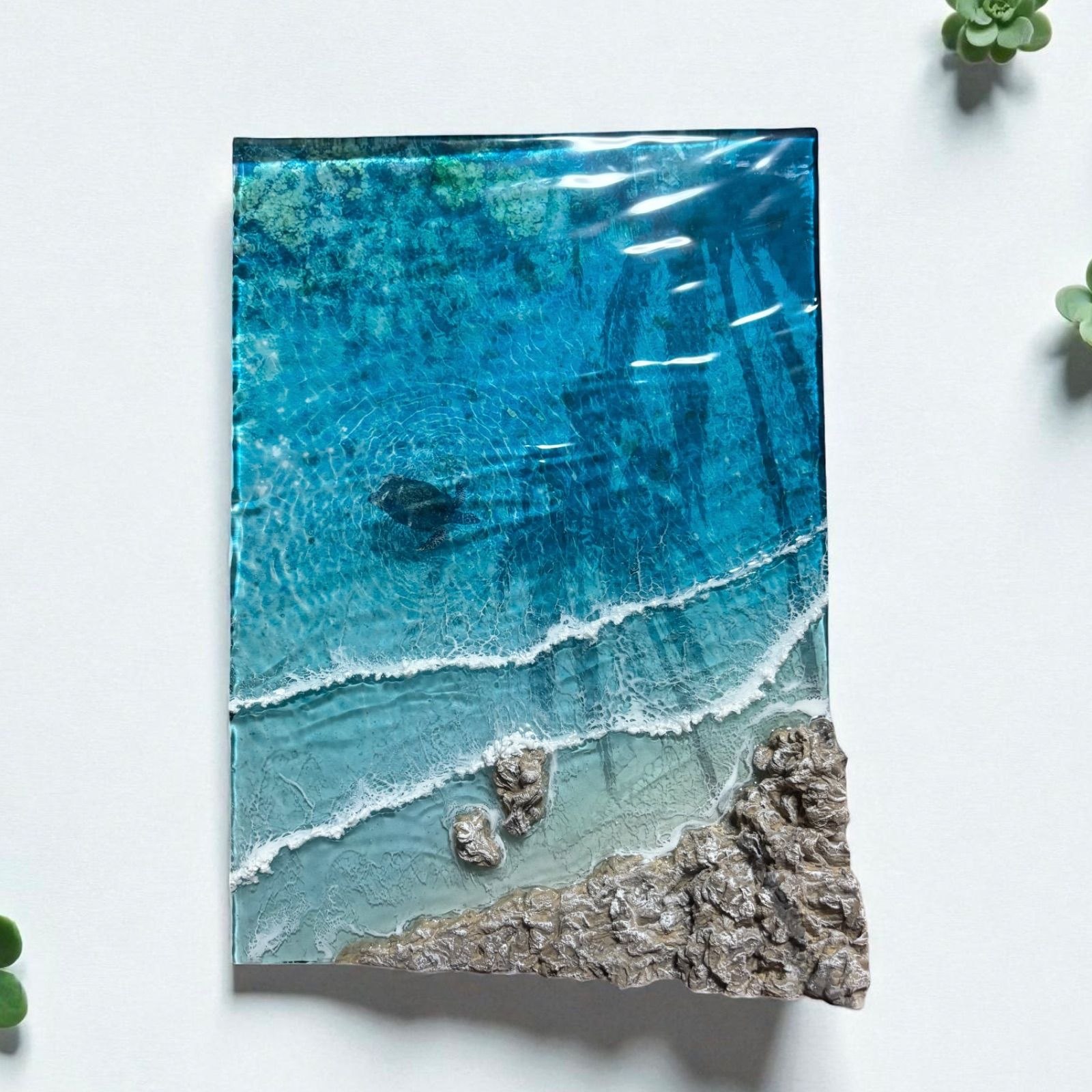 沖縄の海 レジンアートボード
