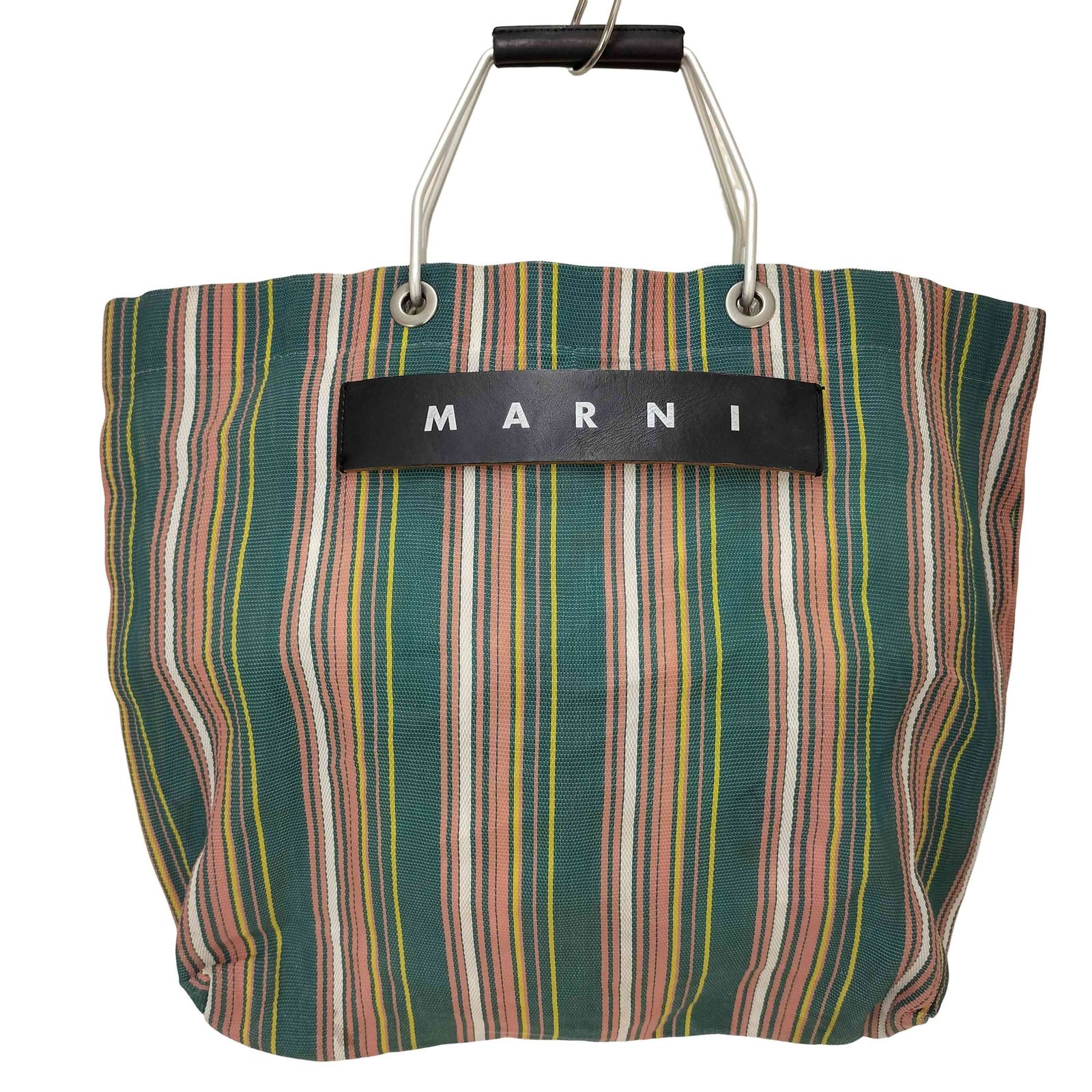 マルニ MARNI マルチストライプ メッシュ トートバッグ レディース 