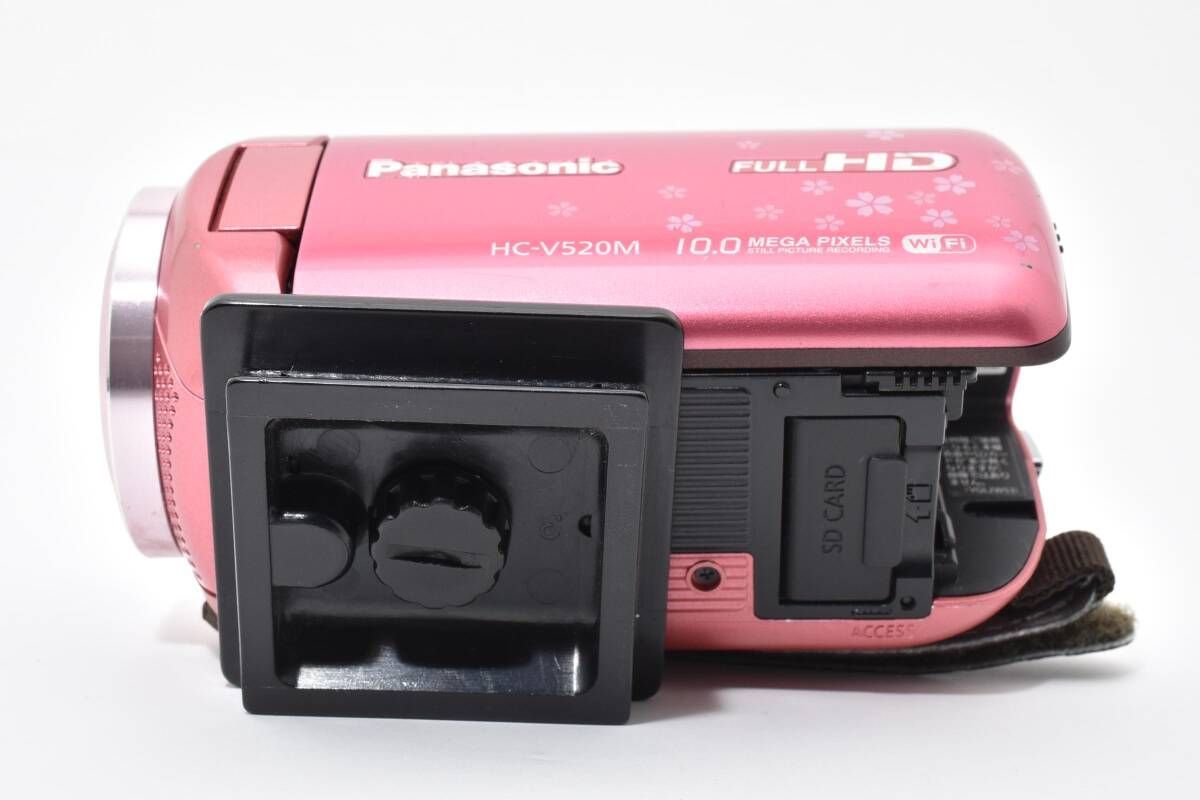  パナソニック Panasonic HC V 520 M ピンク 桜 T 10＃4744 ビデオカメラ本体 ビデオカメラ