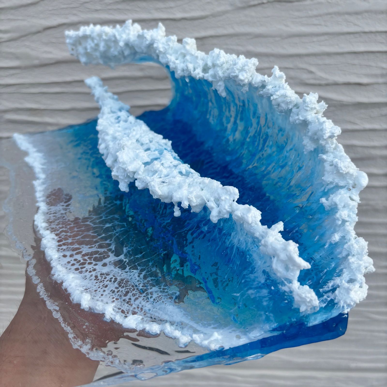 厚盛りボード アクリルビッグウェーブ 超立体 沖縄の海 レジンアートボード 美ら海 オーシャンアート N716