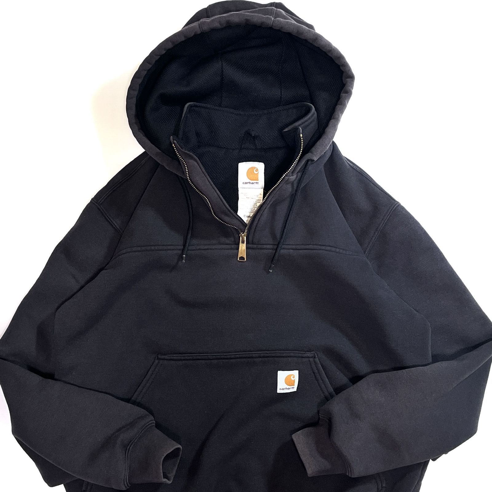 美フェード Carhartt カーハート J-188 BLK ハーフジップ サーマル 