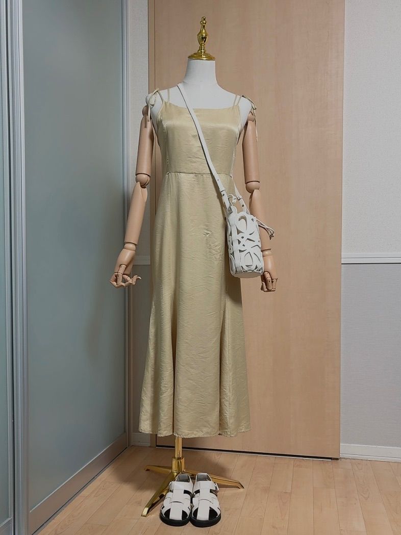 マーメイドキャミソールワンピース イエロー