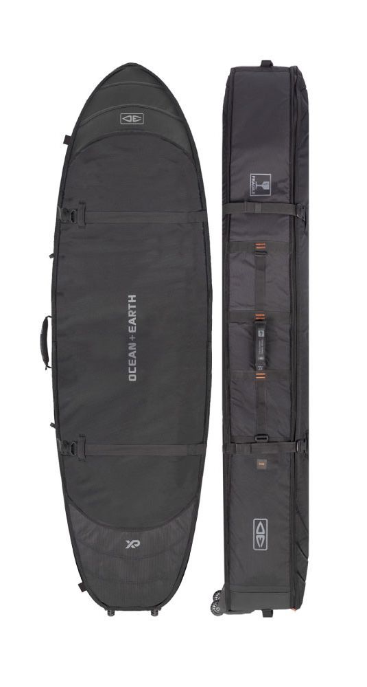 O E HYPA FISH SHORT TRAVEL COVER WHEEL 6 8 ft 3本収納 オーシャンアンドアース トラベルケース ブラック
