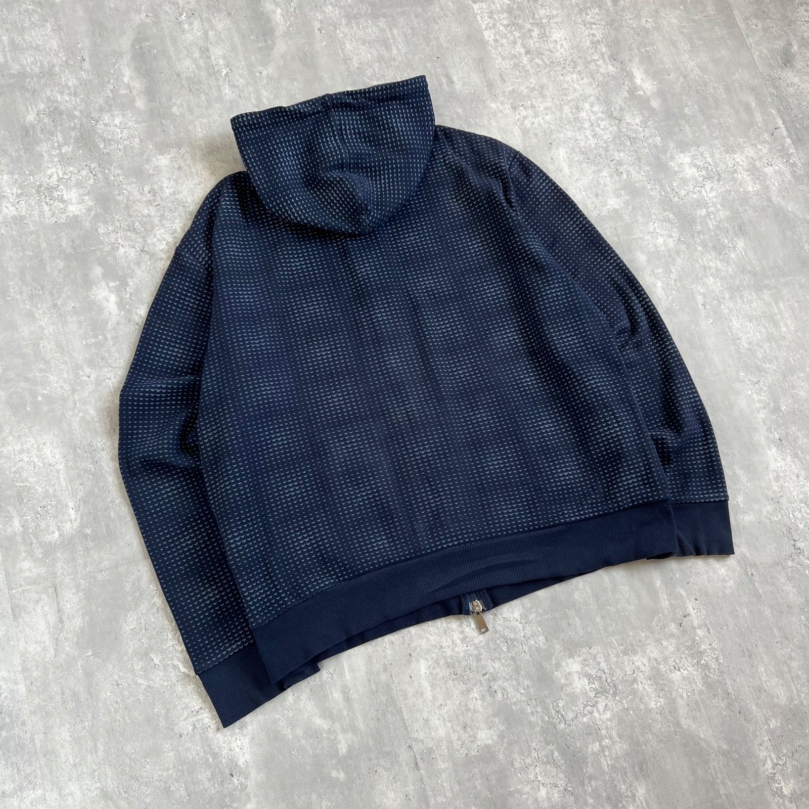 ARMANI JEANS(アルマーニジーンズ) 総ロゴパターン ダブルジップアップ 