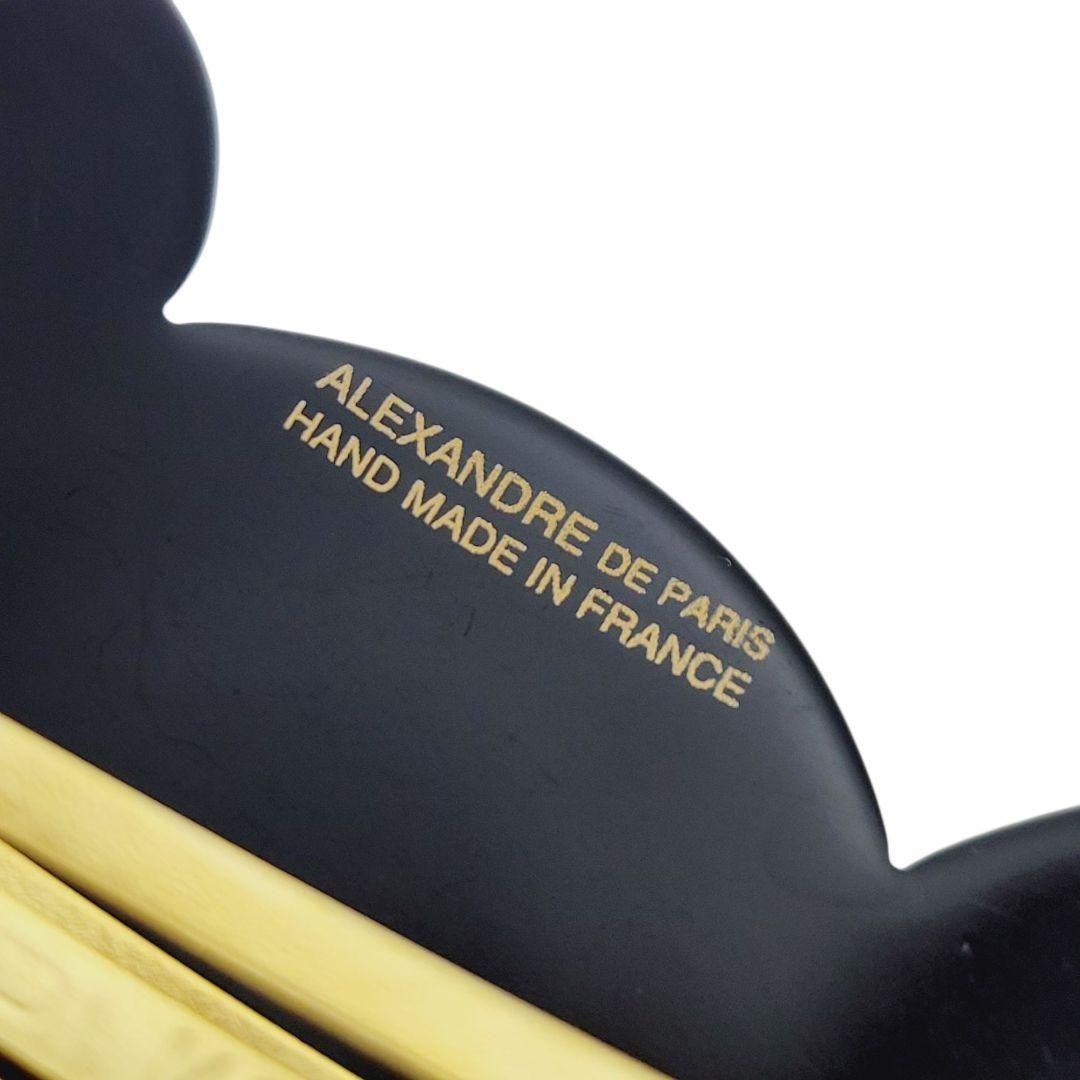 ALEXANDRE DE PARIS バレッタ 大ぶり ブラック DECORATOM_COM_BR