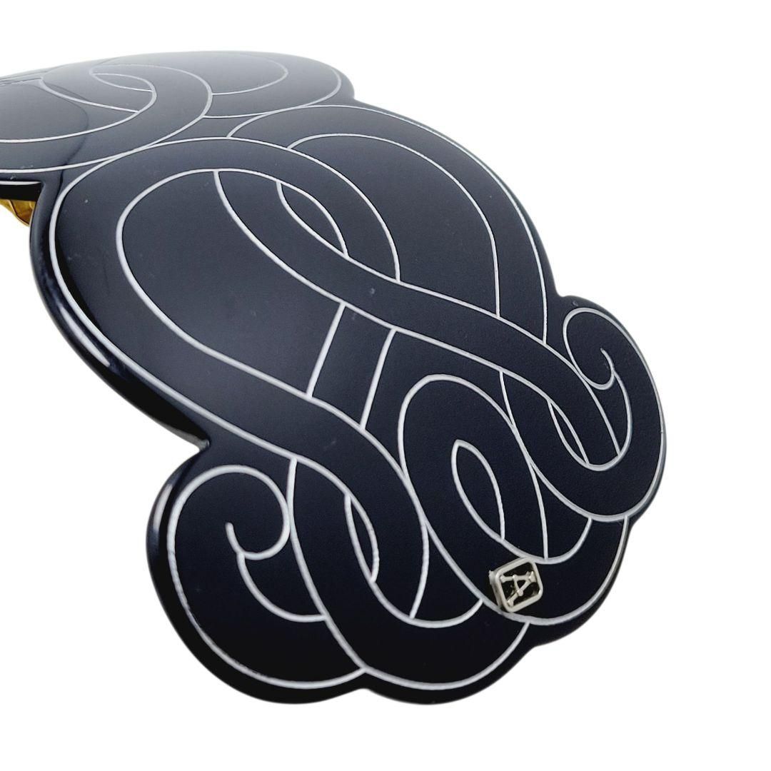 ALEXANDRE DE PARIS バレッタ 大ぶり ブラック