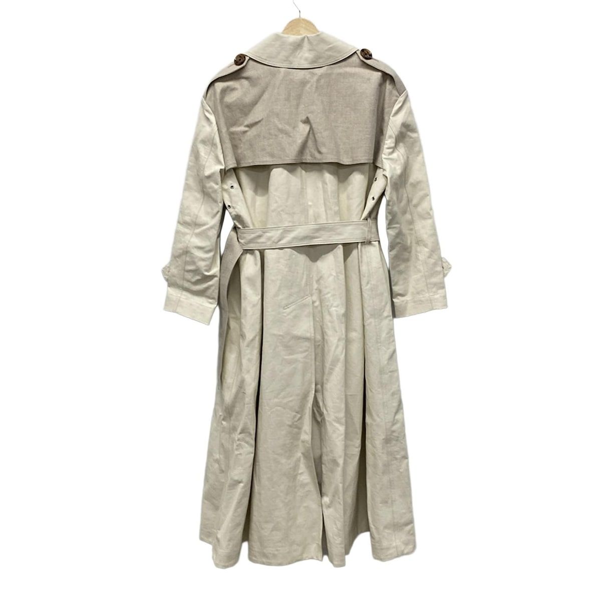 MADISON BLUE マディソンブルー トレンチコート サイズ01 - アイボリー×ライトグレー 長袖 春 秋