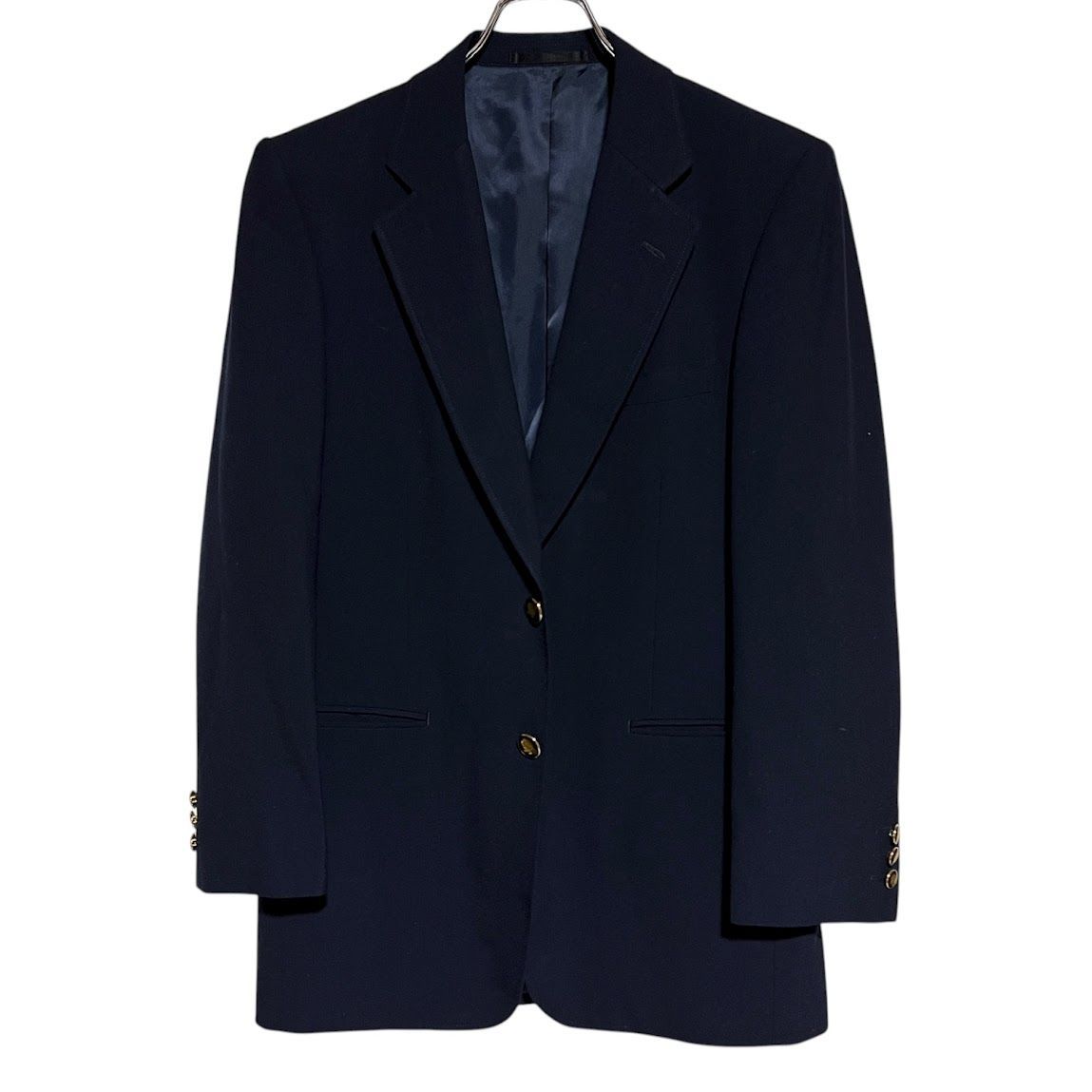 Z1577FUJISAKI フジサキ テーラード ジャケット ウール ネイビー