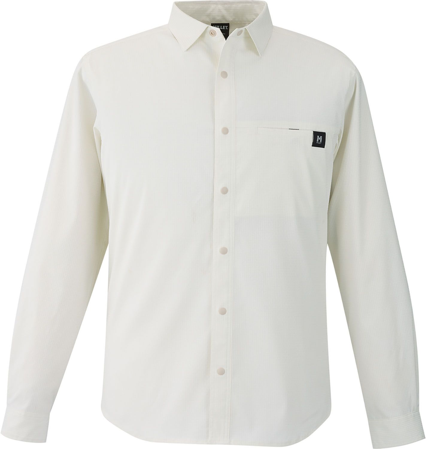 ミレー MILLET アウトドア IB CHECK SHIRT LS M シャツ 長袖 軽量 防虫機能 速乾 接触忌避剤 ペルメトリン インセクトバリヤー 虫を寄せ付けにくい 夏 ポリエステル MIV03194 N8014 FOGGYDEW