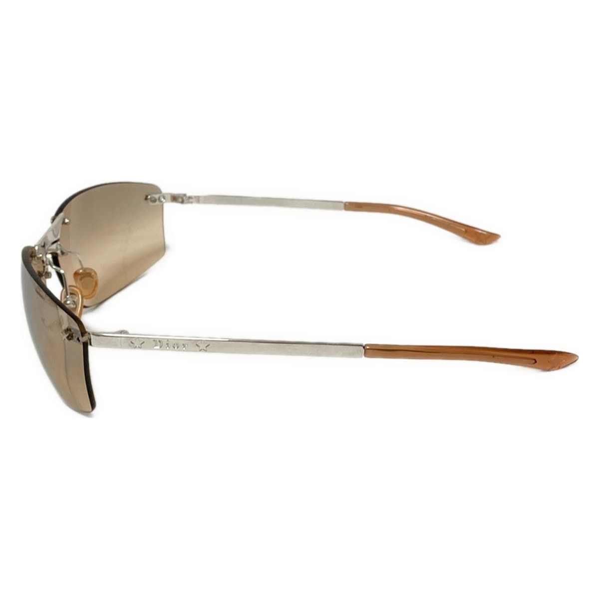 DIOR ChristianDior ディオール クリスチャンディオール サングラス - YB7KH シルバー×ライトブラウン