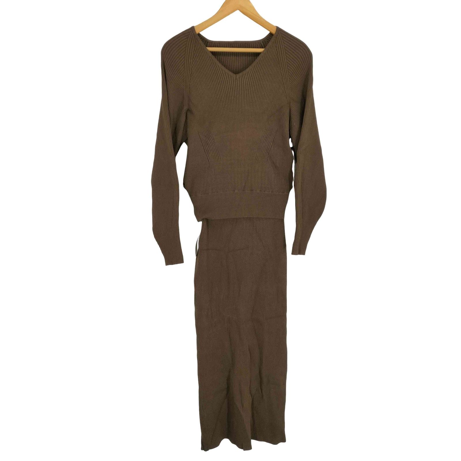 アニュアンス anuans リブニットセットアップ レディース