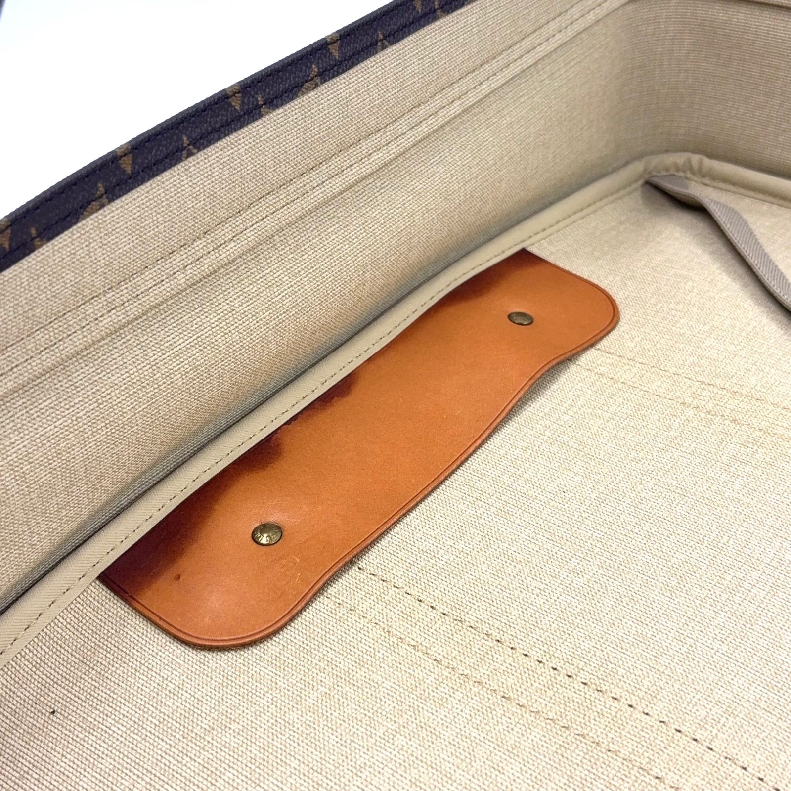 レザー×PVC ブラウン