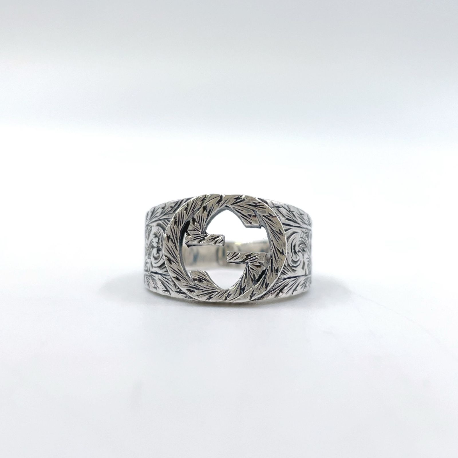  GUCCI インターロッキングG SV 925 シルバー 指輪 リング 指輪 アクセサリー