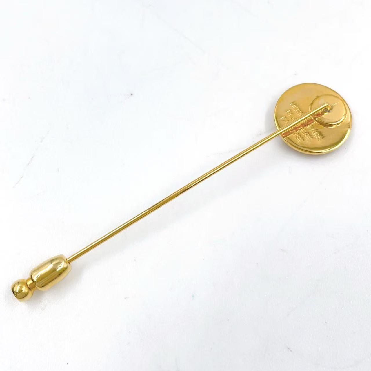 HERMES セリエ GP ゴールド ピンブローチ ゴールド