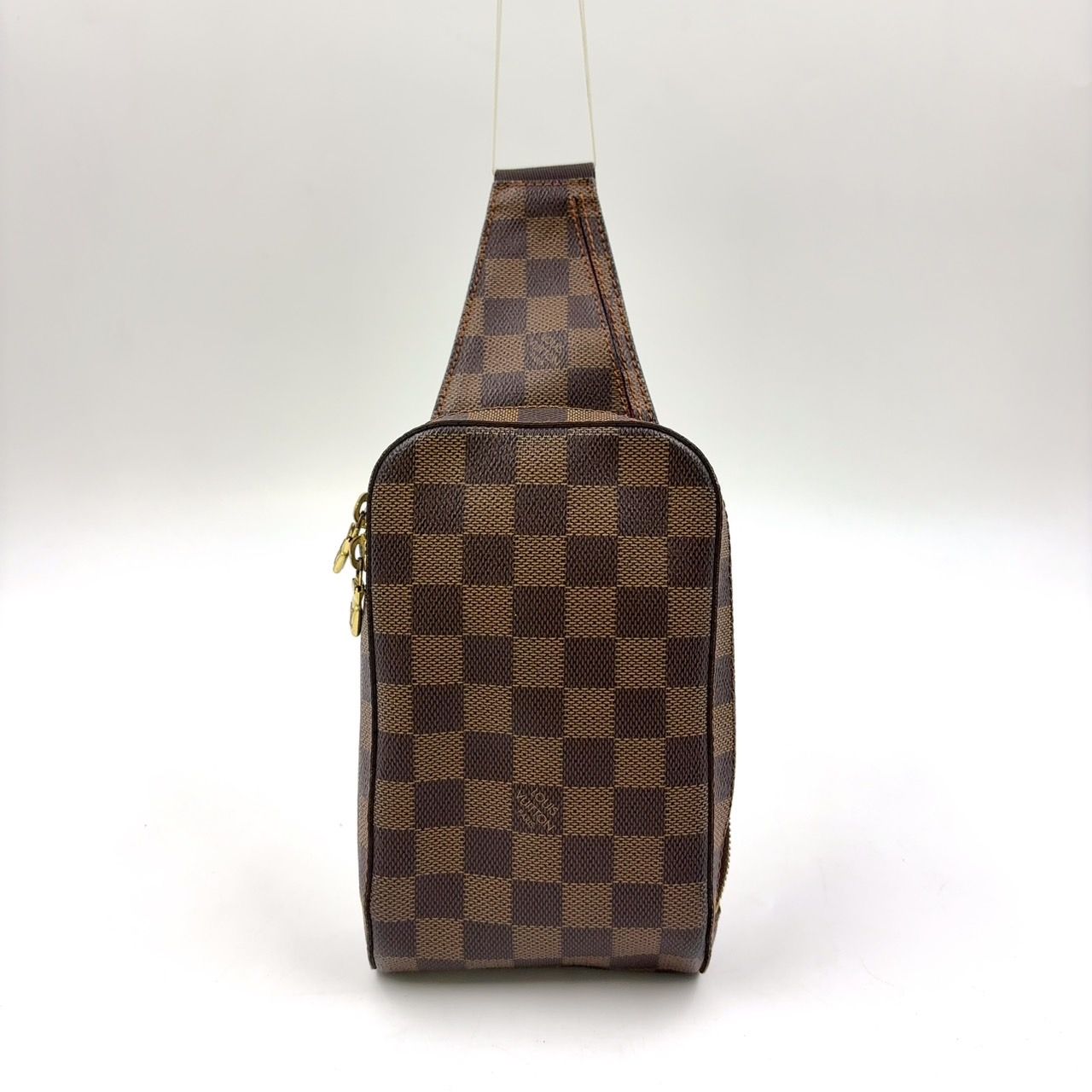 LOUIS VUITTON ダミエエベヌ ジェロニモス PVC ブラウン ボディバッグ ゴールド N51194