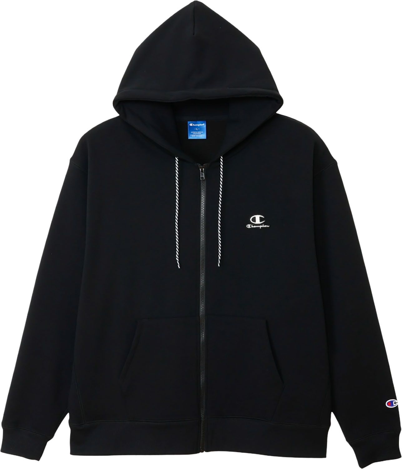 チャンピオン Champion TWT ZIP HOODED SWEATSHIRT メンズ スウェットシャツ フーディー パーカー ジップ バスケットボール 通気性 ストレッチ 保温性 軽量 C3CS114 090 ブラック