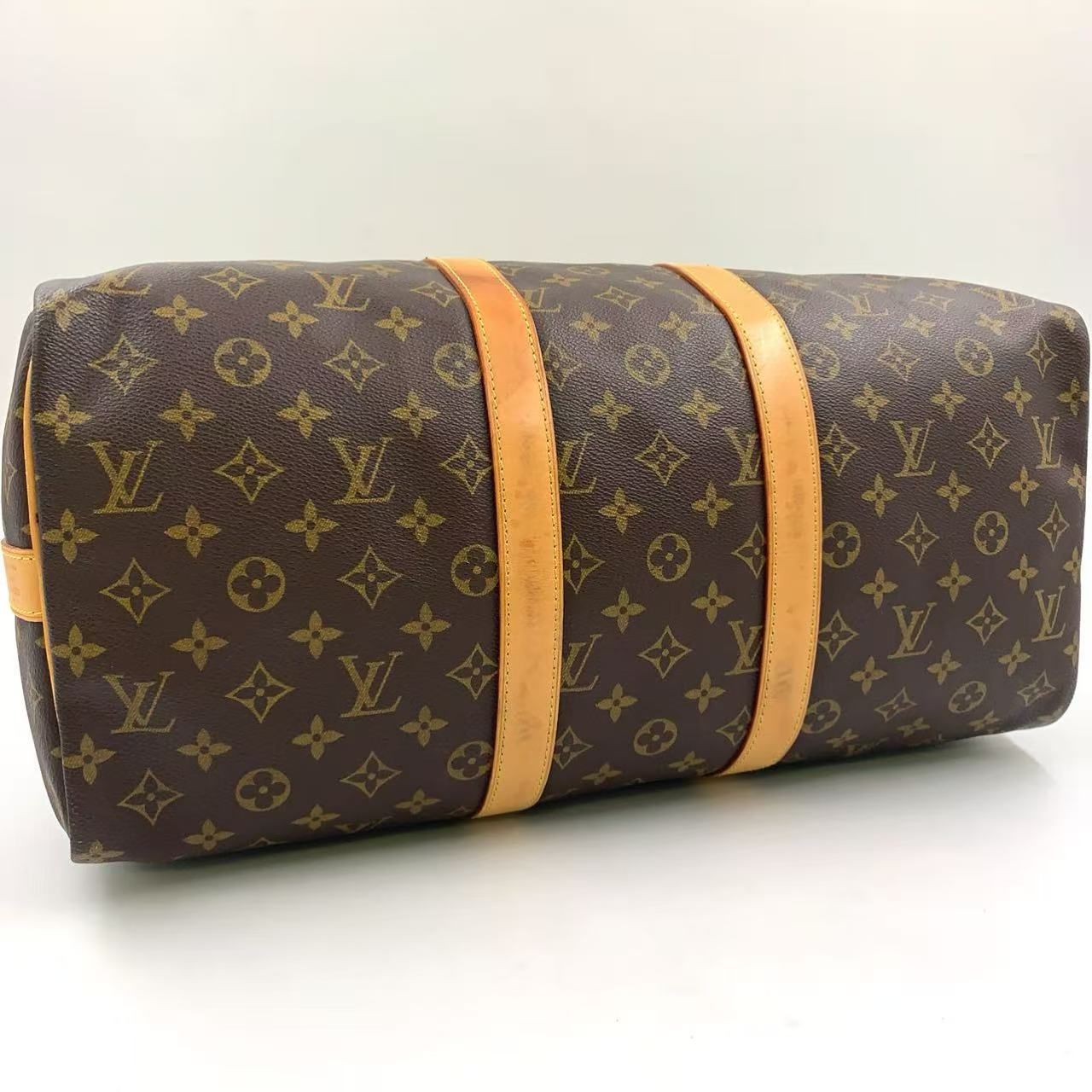 レザー×PVC ブラウン