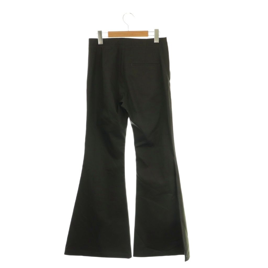 ニューナウ newnow Flare Pants フ パンツ 切替 S カーキ グレー DF OS
