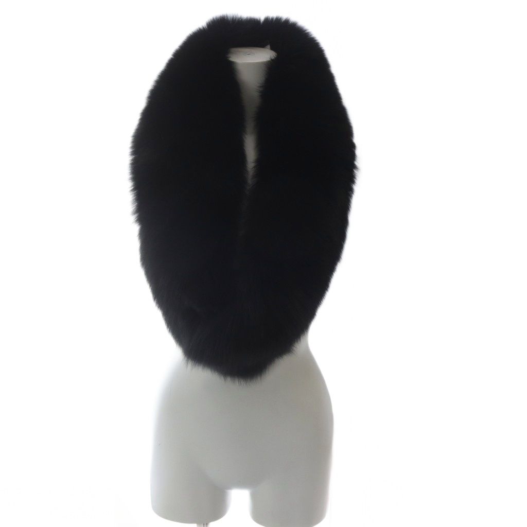 タイオンエクストラ TAION EXTRA ヨーロピアンフォックスファー 襟パーツ M ブラック YO1 SH