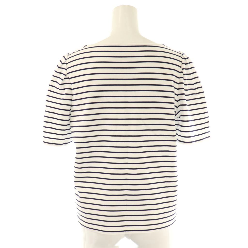 フォクシーニューヨーク FOXEY NEW YORK 25年トップ オリベット トップス カットソー ボーダー 42 ホワイト ネイビー 45312 CX OS